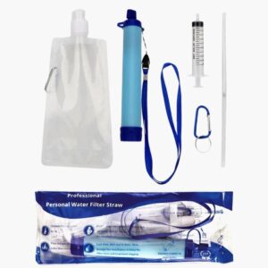 Survival waterfilter Straw – Noodpakket