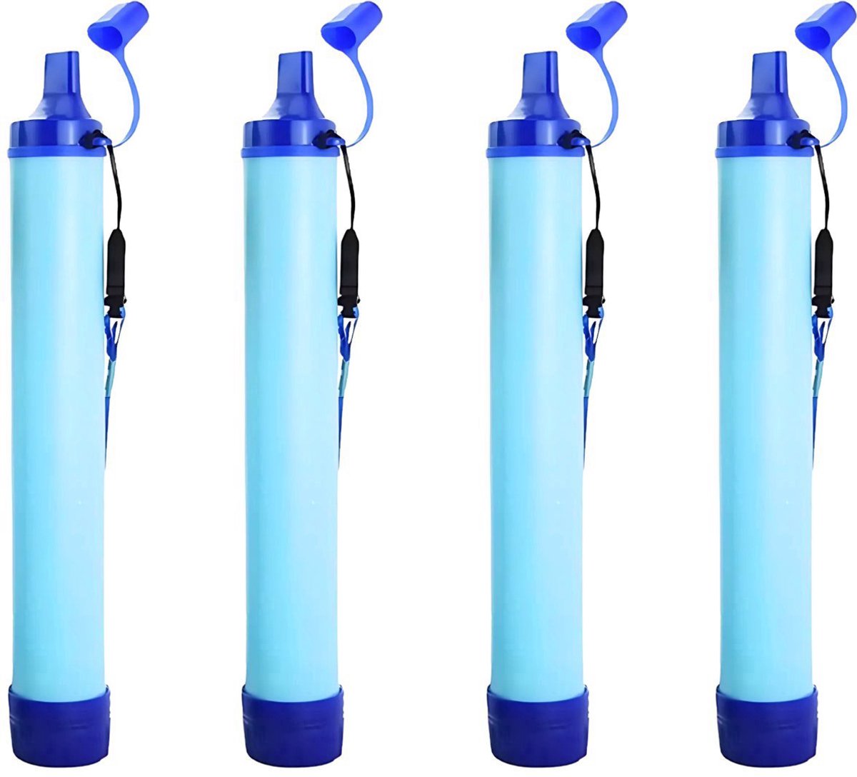 Merkloos Waterfilters Survival – Set van 4