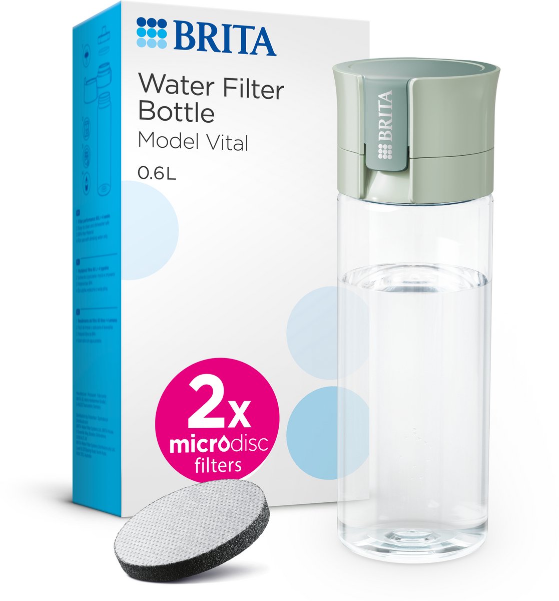 BRITA BRITA Vital waterfles met filter (0,6 liter)