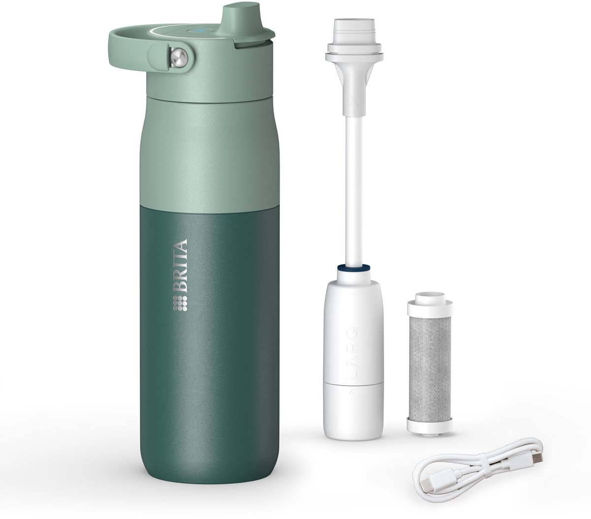 BRITA BRITA LARQ iQ waterfles met UV-C filter (680 ml)