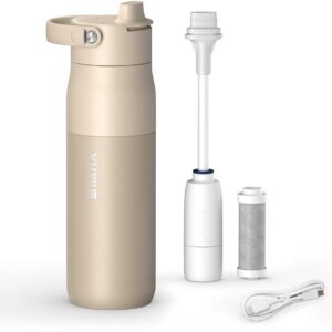 BRITA LARQ iQ waterfles met filter en UV-C (680 ml)