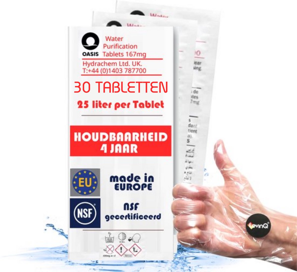 LevinQ Oasis waterzuiveringstabletten (30 stuks)