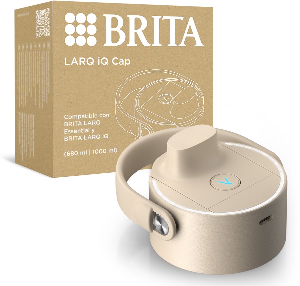 BRITA BRITA LARQ iQ dop beige met UV-C reiniging
