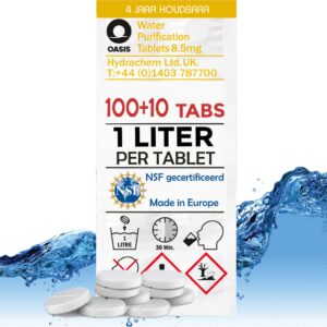 Oasis Travel waterzuiveringstabletten (110 stuks)
