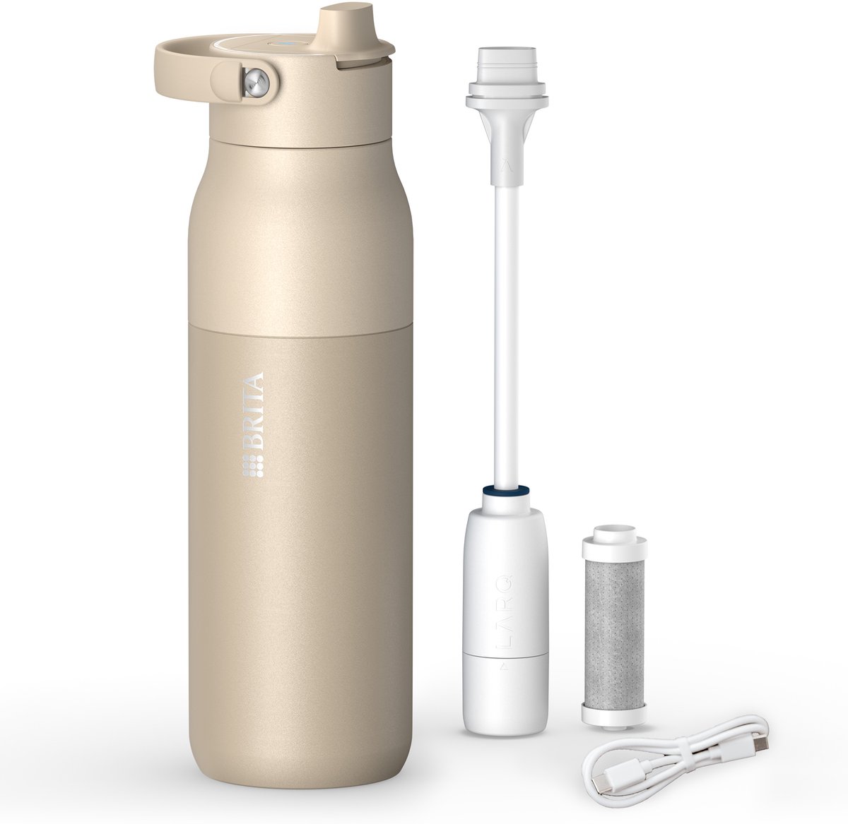 BRITA BRITA LARQ iQ gefilterde drinkfles met UV-C (1000 ml)