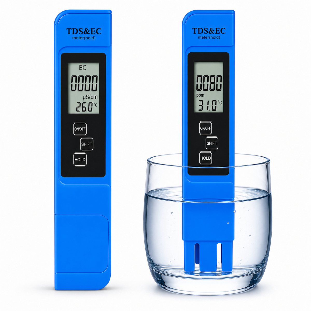 Digitale TDS/EC waterkwaliteit meter (0-9999 ppm)