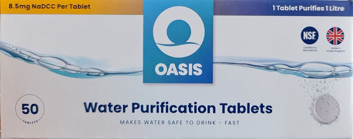 Oasis Oasis waterzuiveringstabletten (50 stuks)