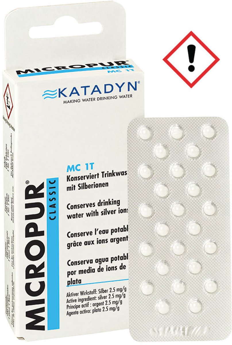 Katadyn Katadyn Micropur Classic MC 1T zuiveringstabletten (100 tabletten)