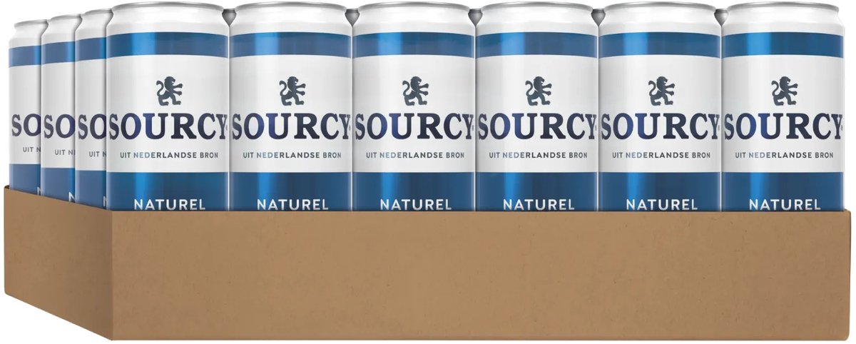Sourcy mineraalwater 24 x 33 cl blikjes